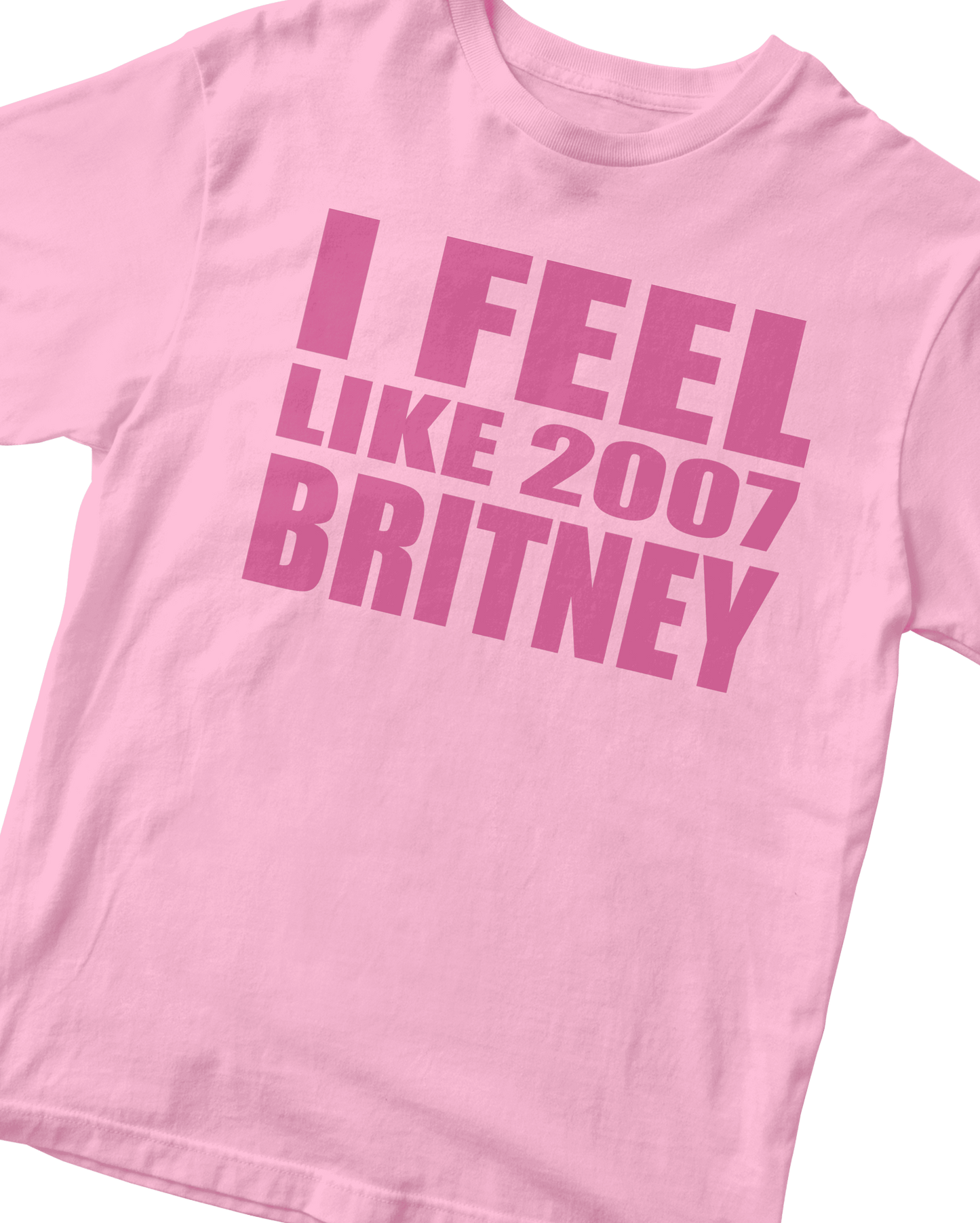 2007 BRITNEY BABY PINK BABY TEE