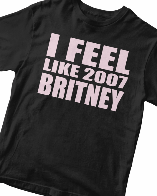 2007 BRITNEY BLACK BABY TEE