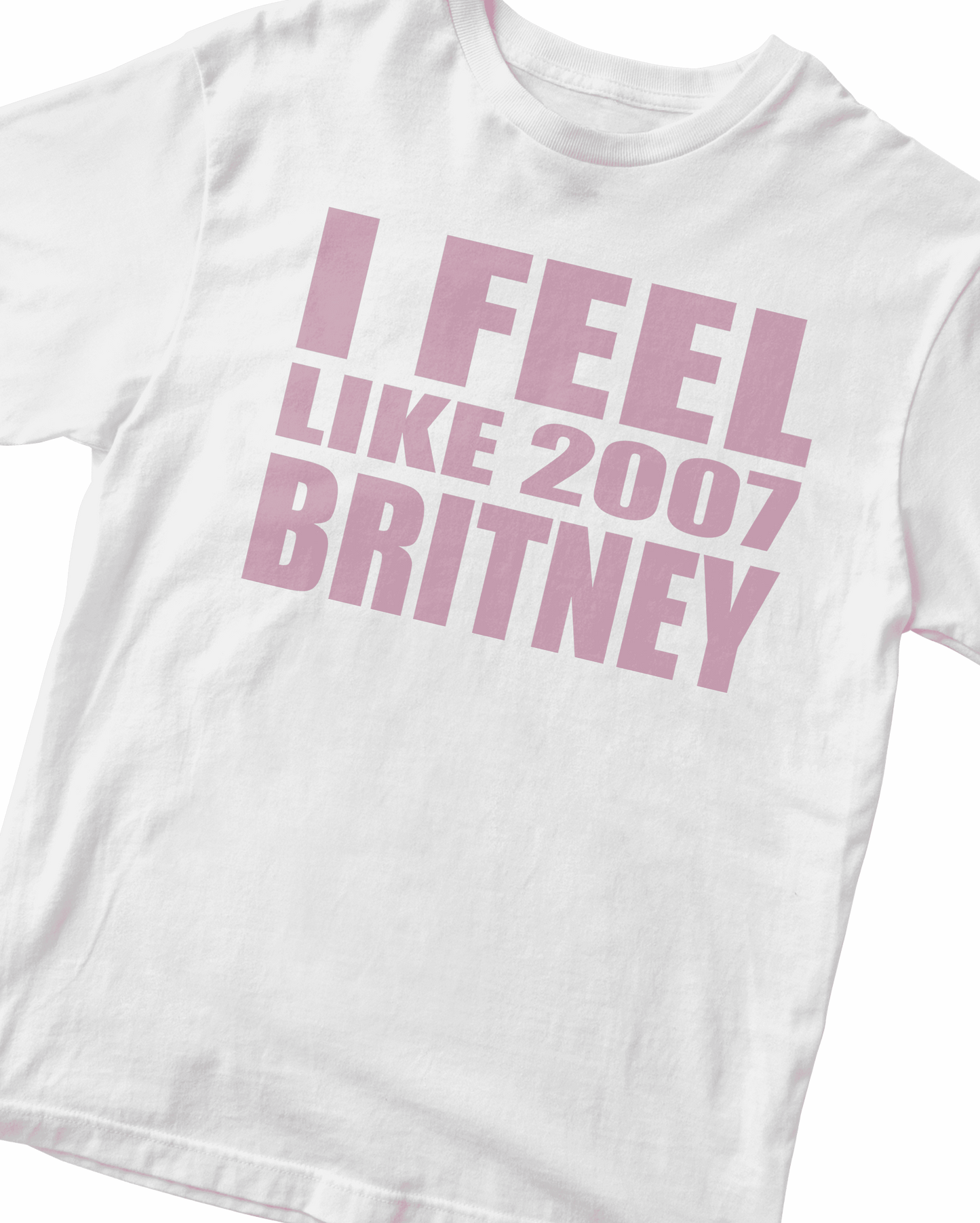 2007 BRITNEY WHITE BABY TEE