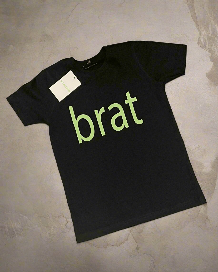 BRAT BLACK BABY TEE