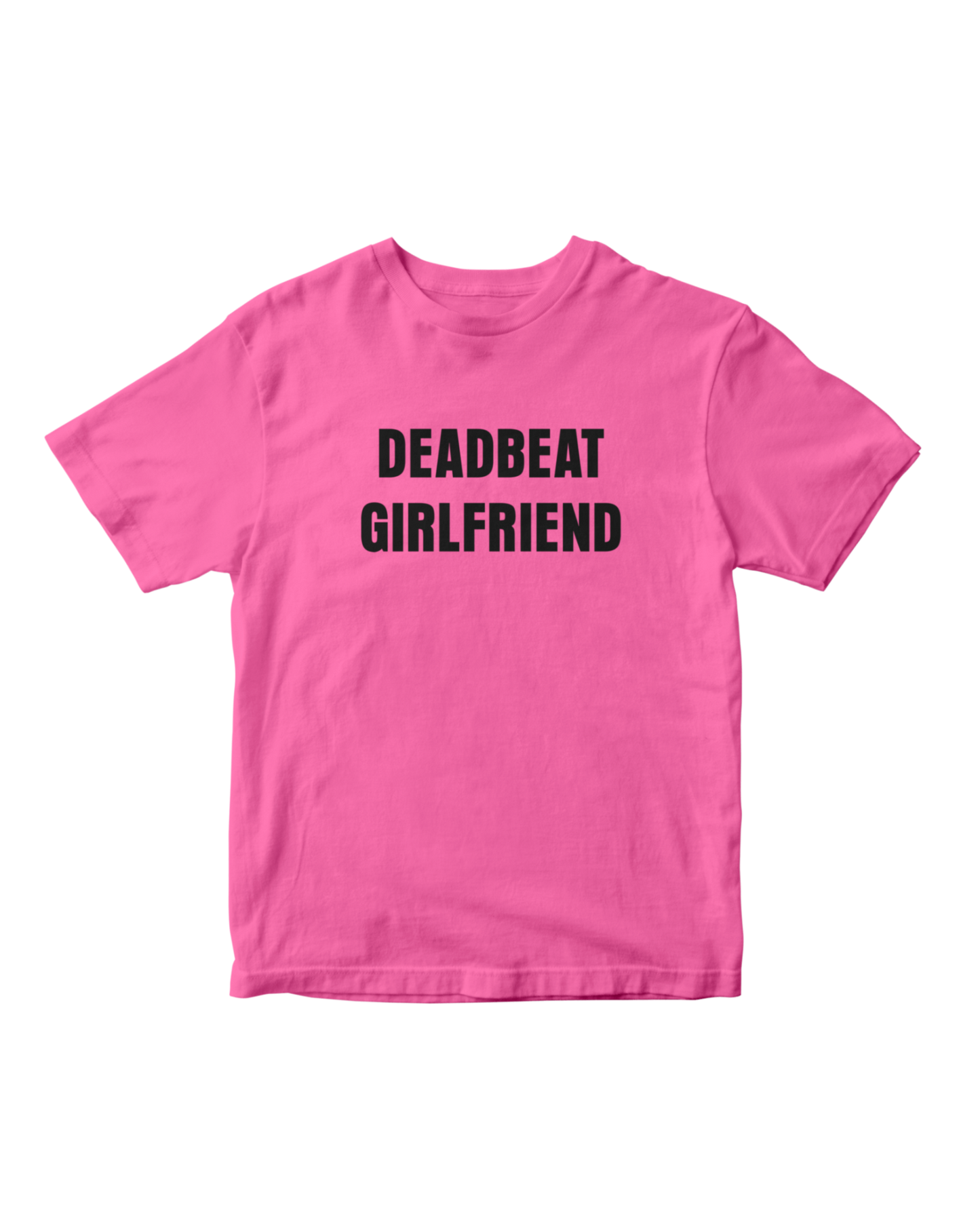 DEADBEAT GIRLFRIEND PINK BABY TEE