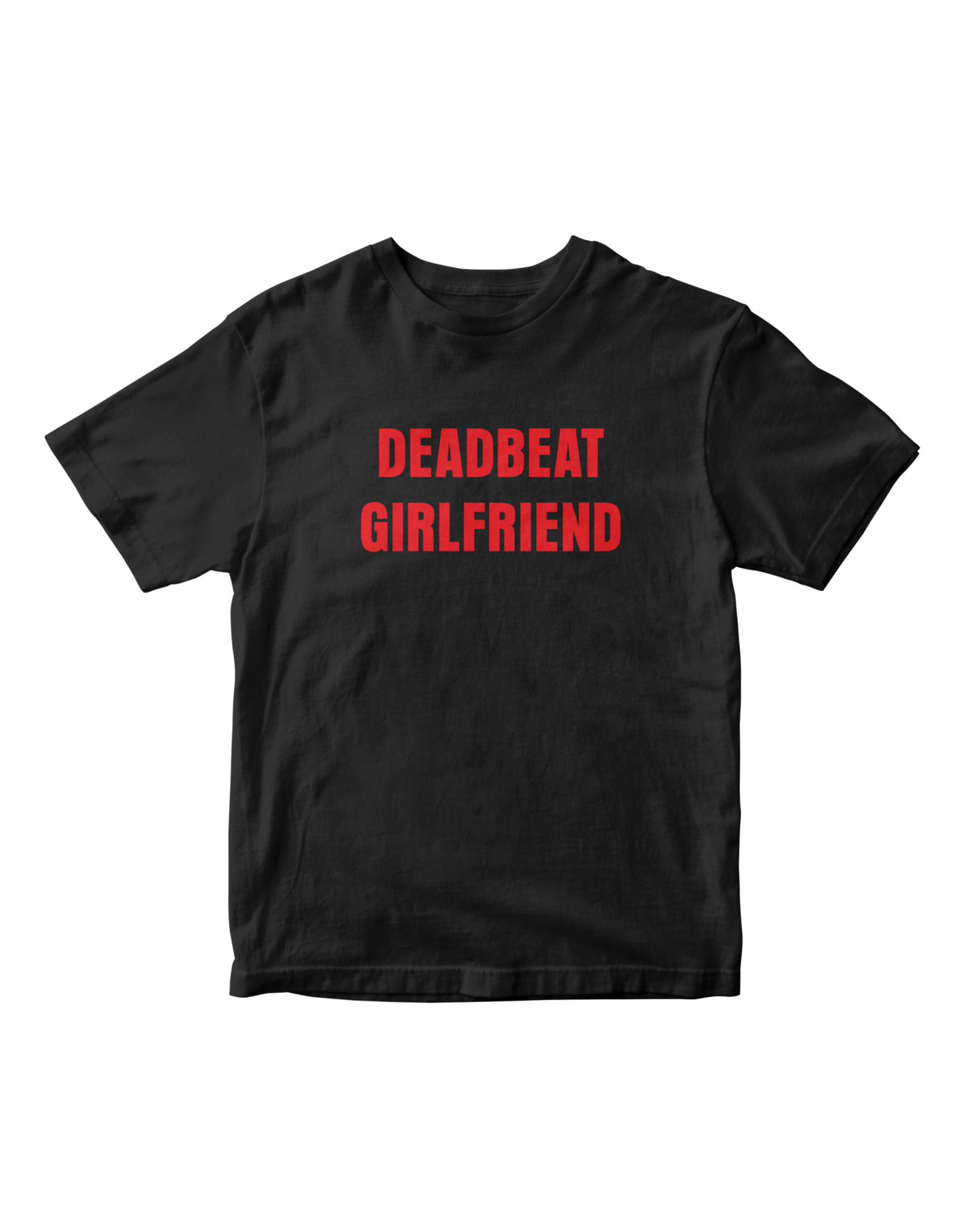 DEADBEAT GIRLFRIEND BLACK BABY TEE