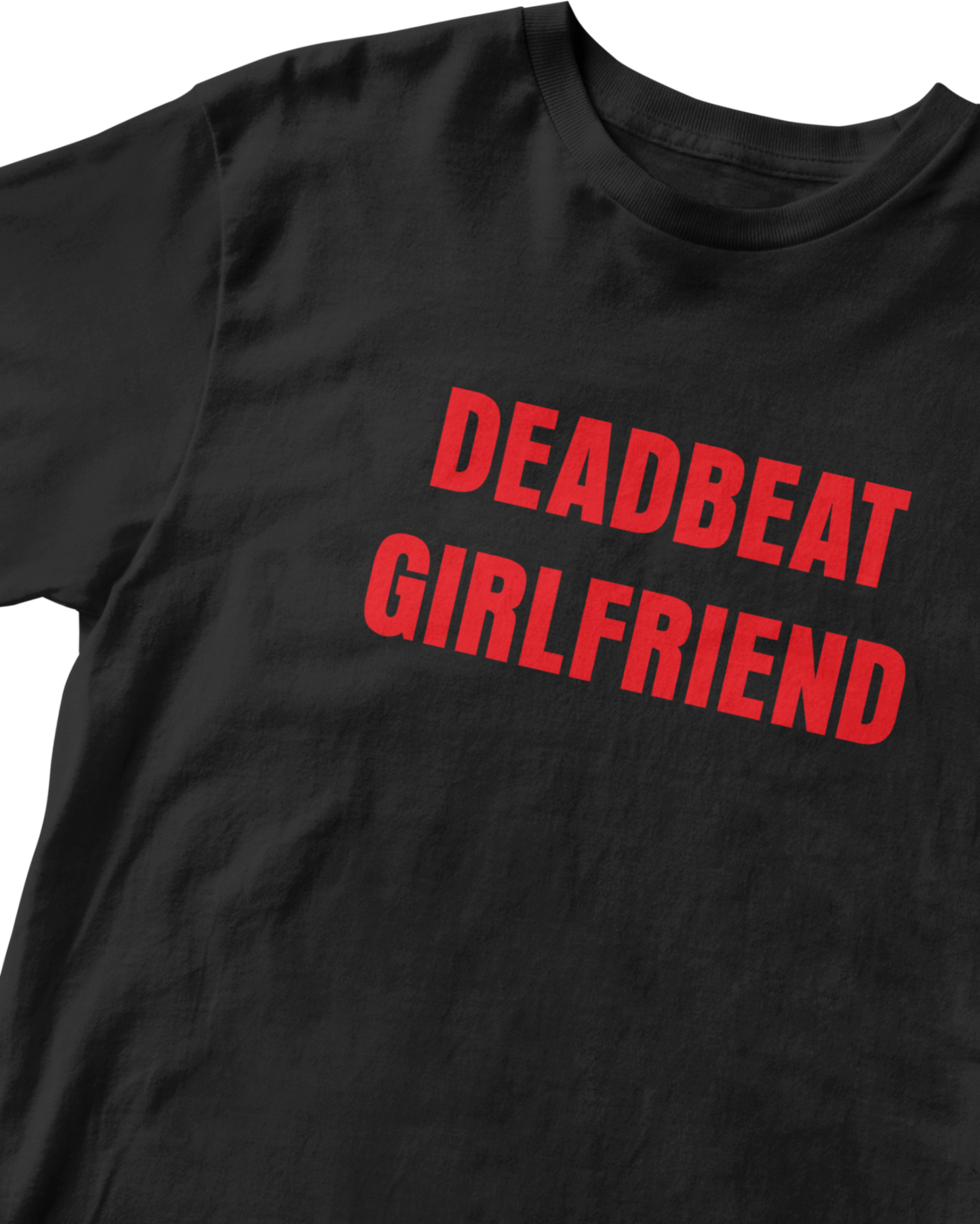 DEADBEAT GIRLFRIEND BLACK BABY TEE