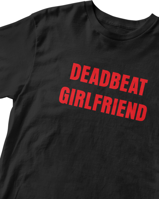 DEADBEAT GIRLFRIEND BLACK BABY TEE