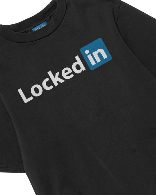 LOCKEDin BLACK T-SHIRT