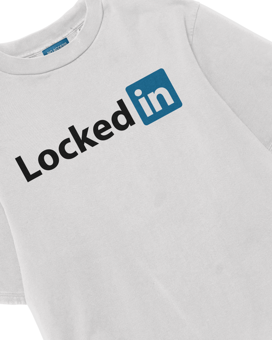 LOCKEDin WHITE T-SHIRT