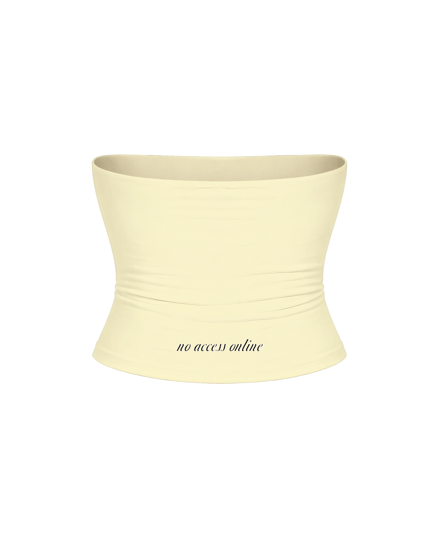 LOCALLY HATED BUTTER YELLOW TUBE TOP