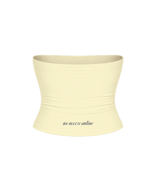 LOCALLY HATED BUTTER YELLOW TUBE TOP