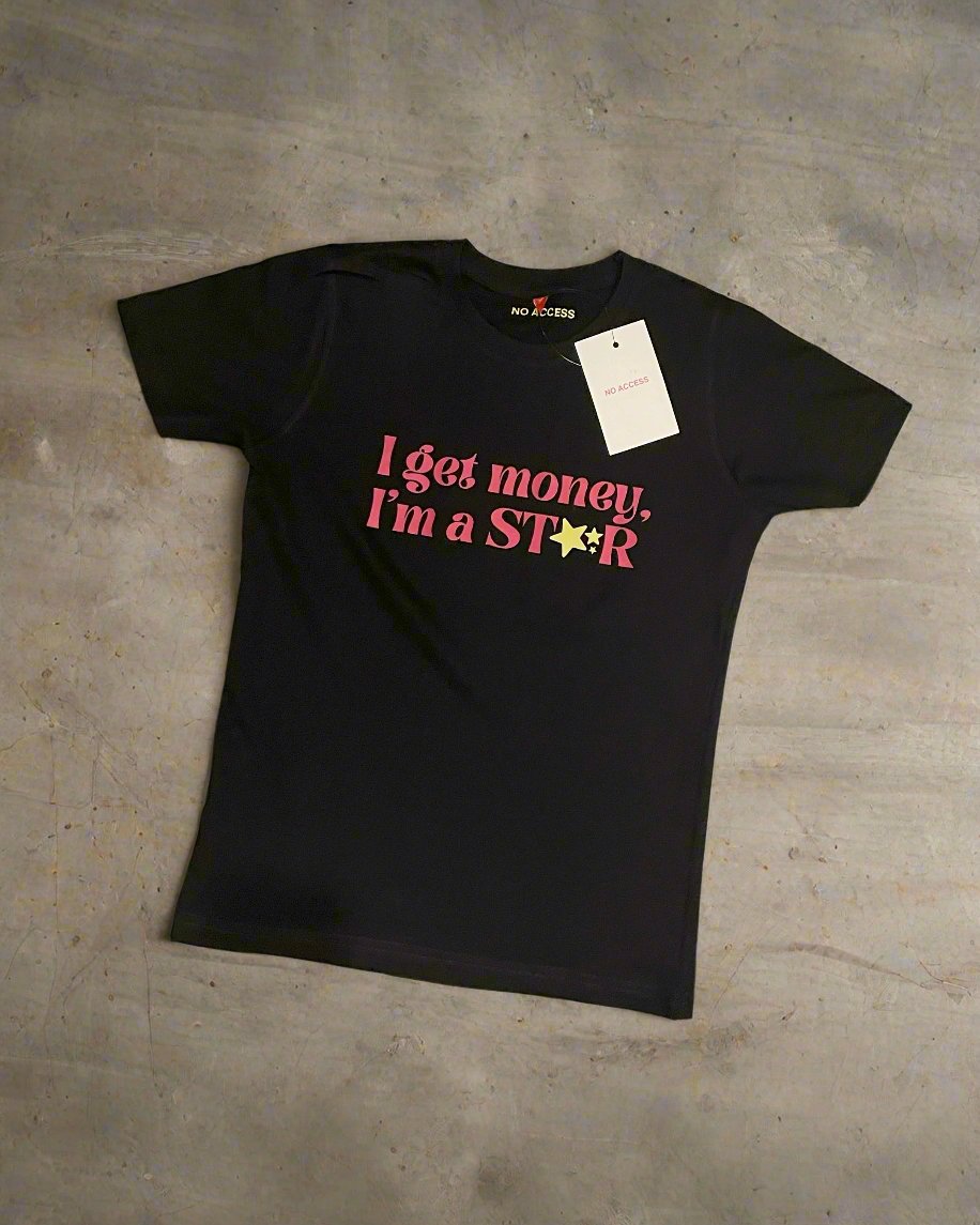 MAMUSHI BLACK BABY TEE