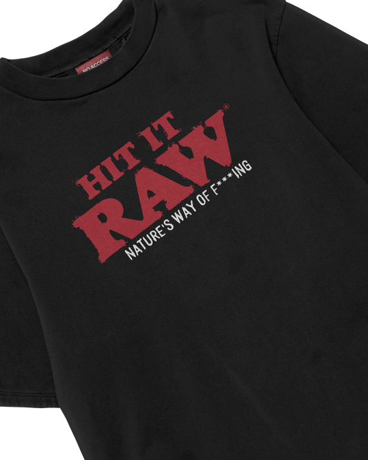 HIT IT RAW BLACK T-SHIRT