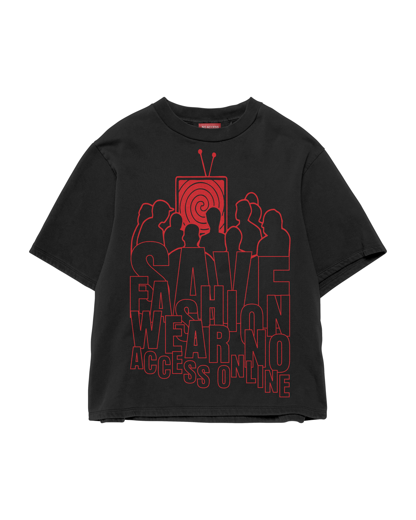 SAVE FASHION BLACK T-SHIRT