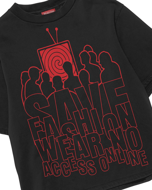 SAVE FASHION BLACK T-SHIRT