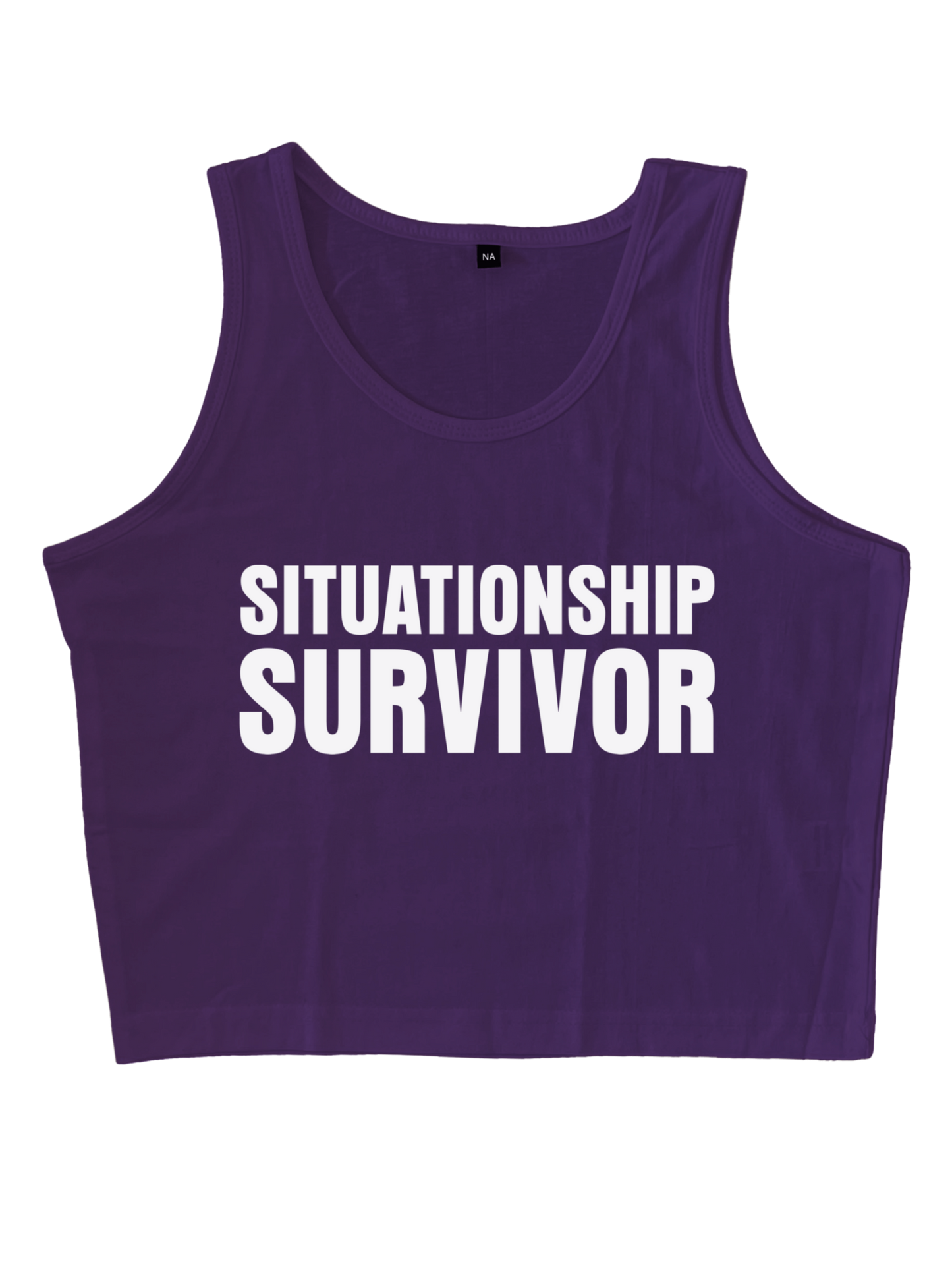 SITUATIONSHIP SURVIVOR PURPLE TINY TANK