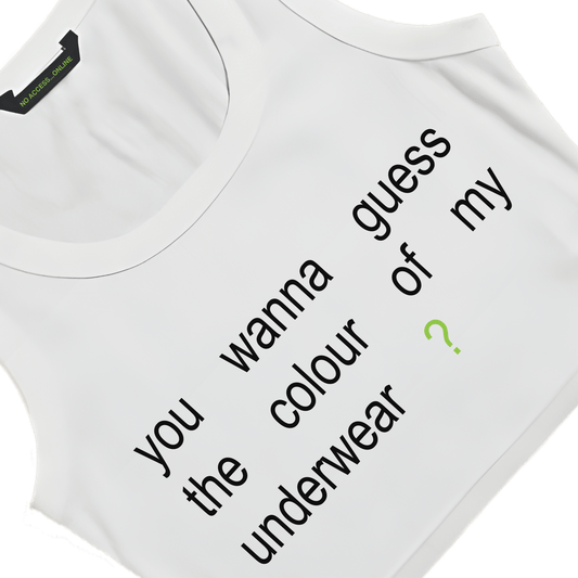 GUESS ? WHITE TINY TANK