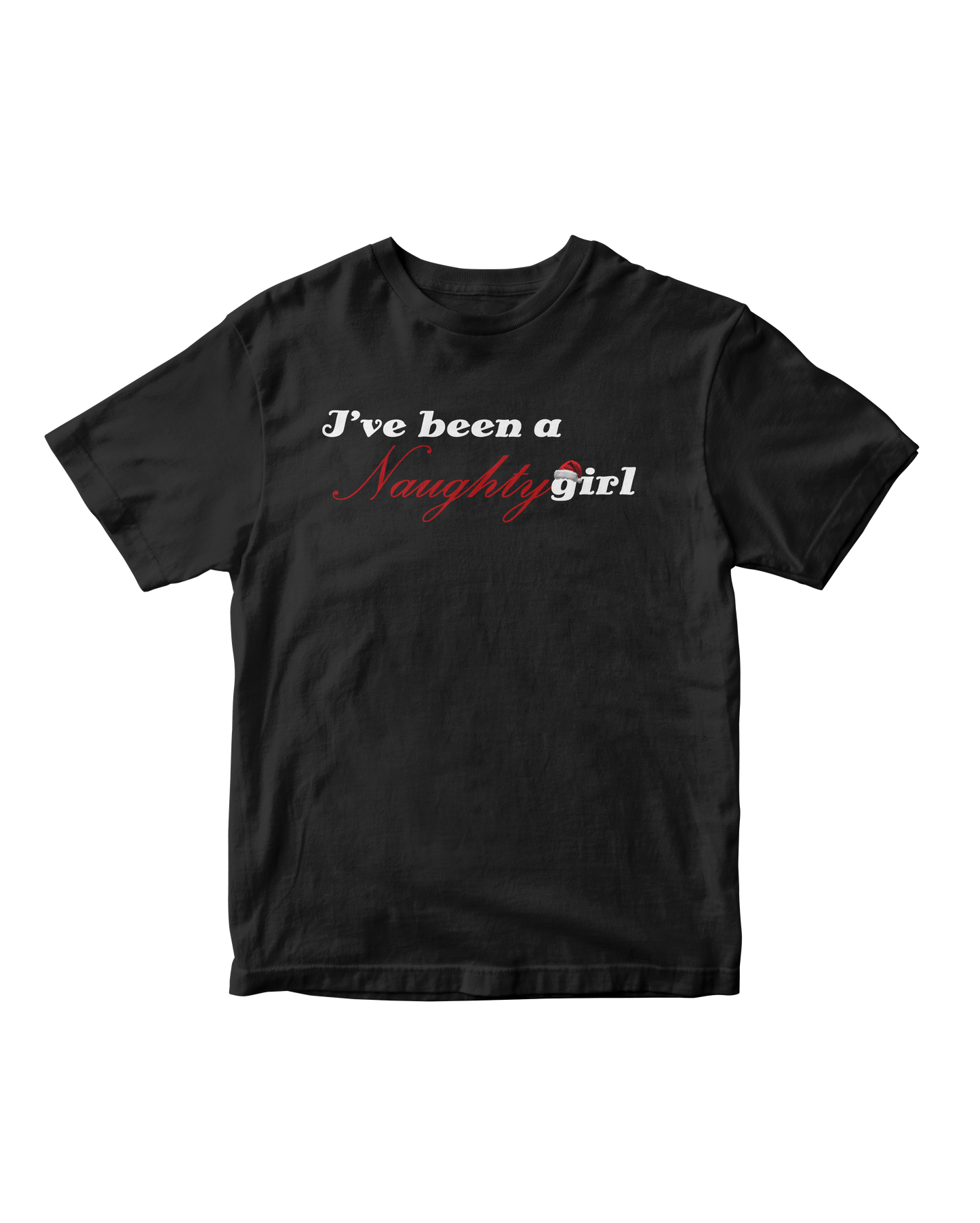 NAUGHTY GIRL BLACK BABY TEE
