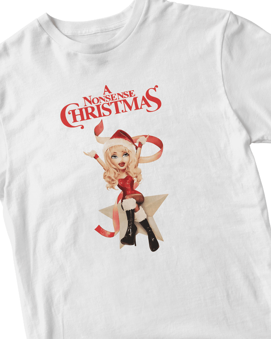 NONSENSE XMAS WHITE BABY TEE