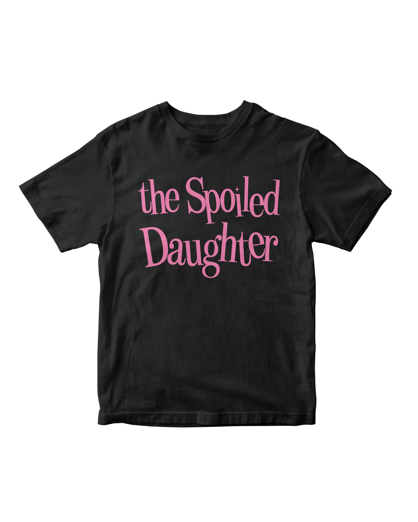 THE SPOILED DAUGHTER BLACK BABY TEE