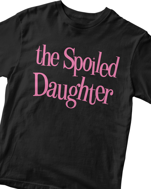 THE SPOILED DAUGHTER BLACK BABY TEE