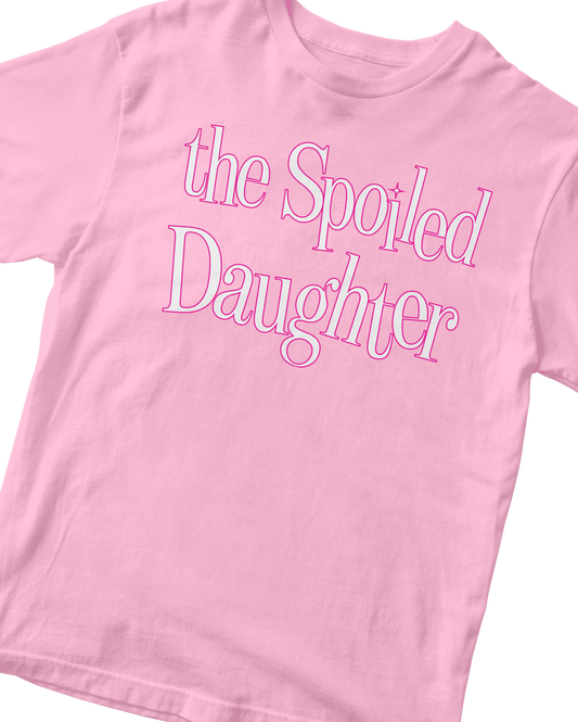 SPOILED DAUGHTER BABY PINK BABY TEE