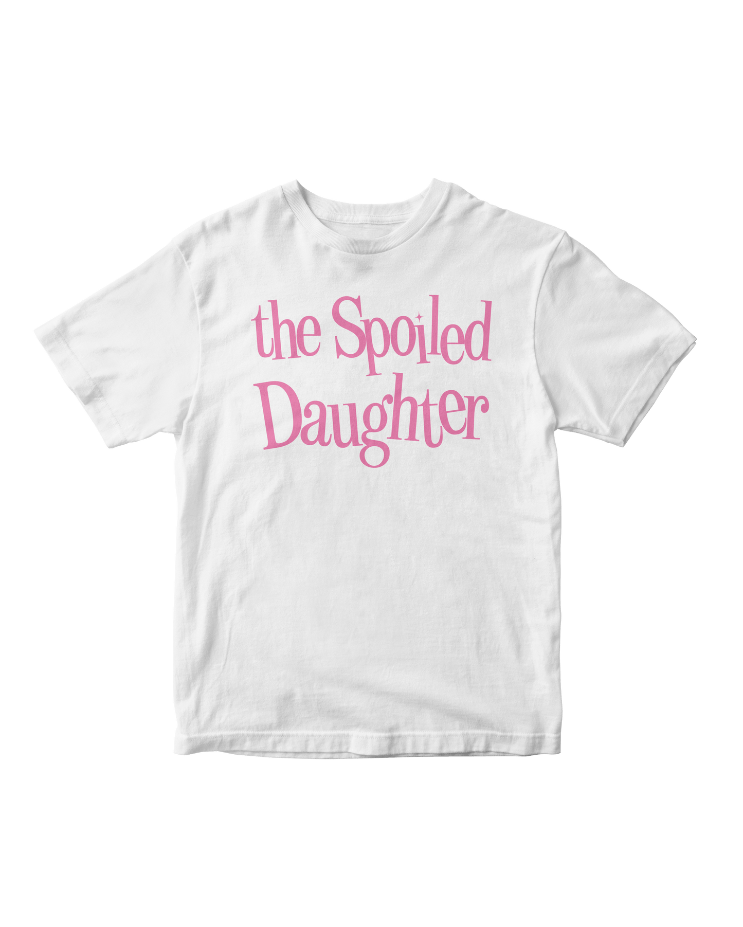 SPOILED DAUGHTER WHITE BABY TEE