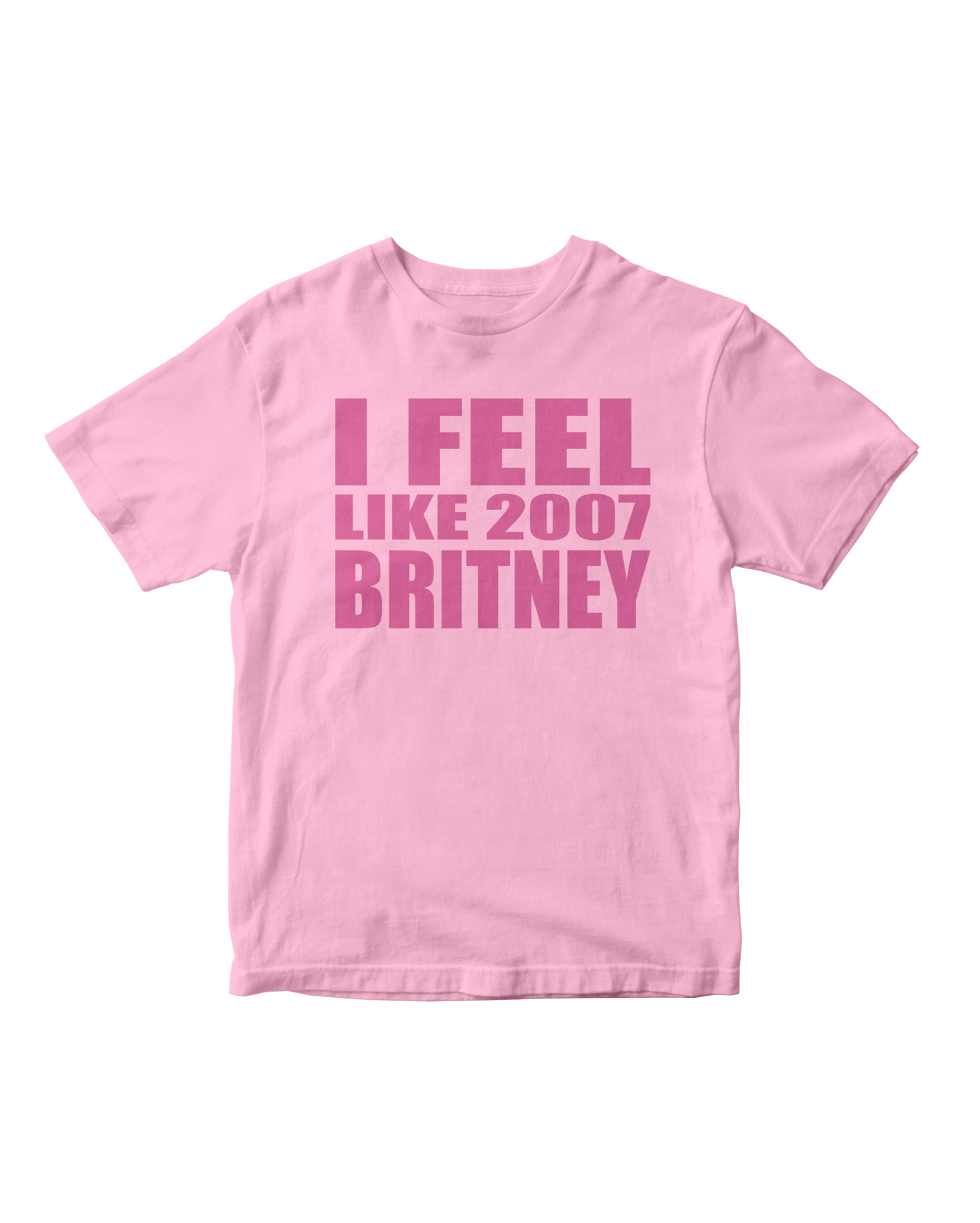2007 BRITNEY BABY PINK BABY TEE