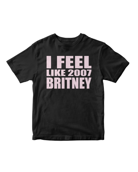 2007 BRITNEY BLACK BABY TEE
