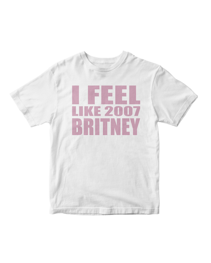 2007 BRITNEY WHITE BABY TEE