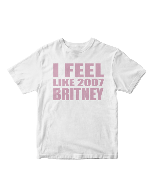 2007 BRITNEY WHITE BABY TEE