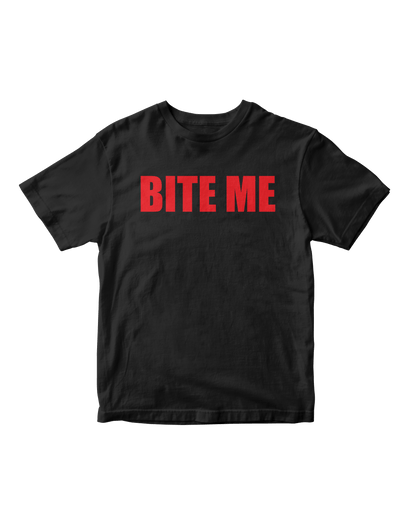 BITE ME BLACK BABY TEE
