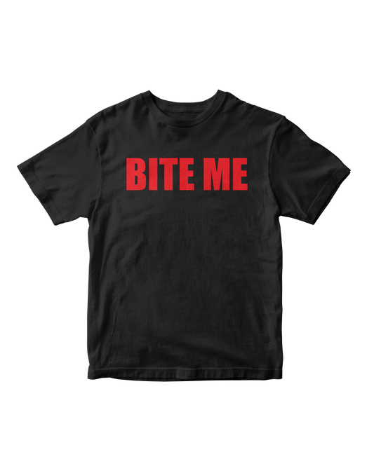 BITE ME BLACK BABY TEE