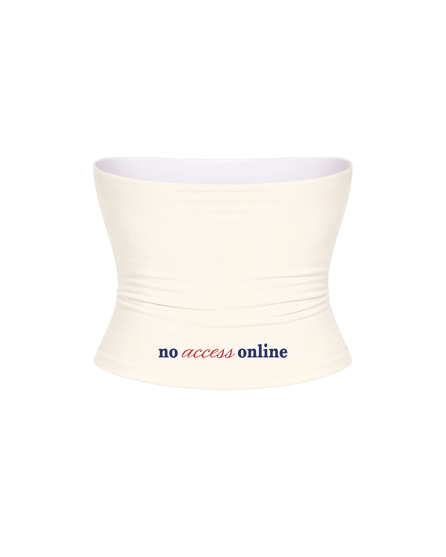 BOY CHASING OFF WHITE TUBE TOP