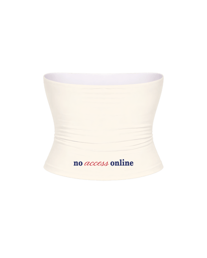BOY CHASING OFF WHITE TUBE TOP