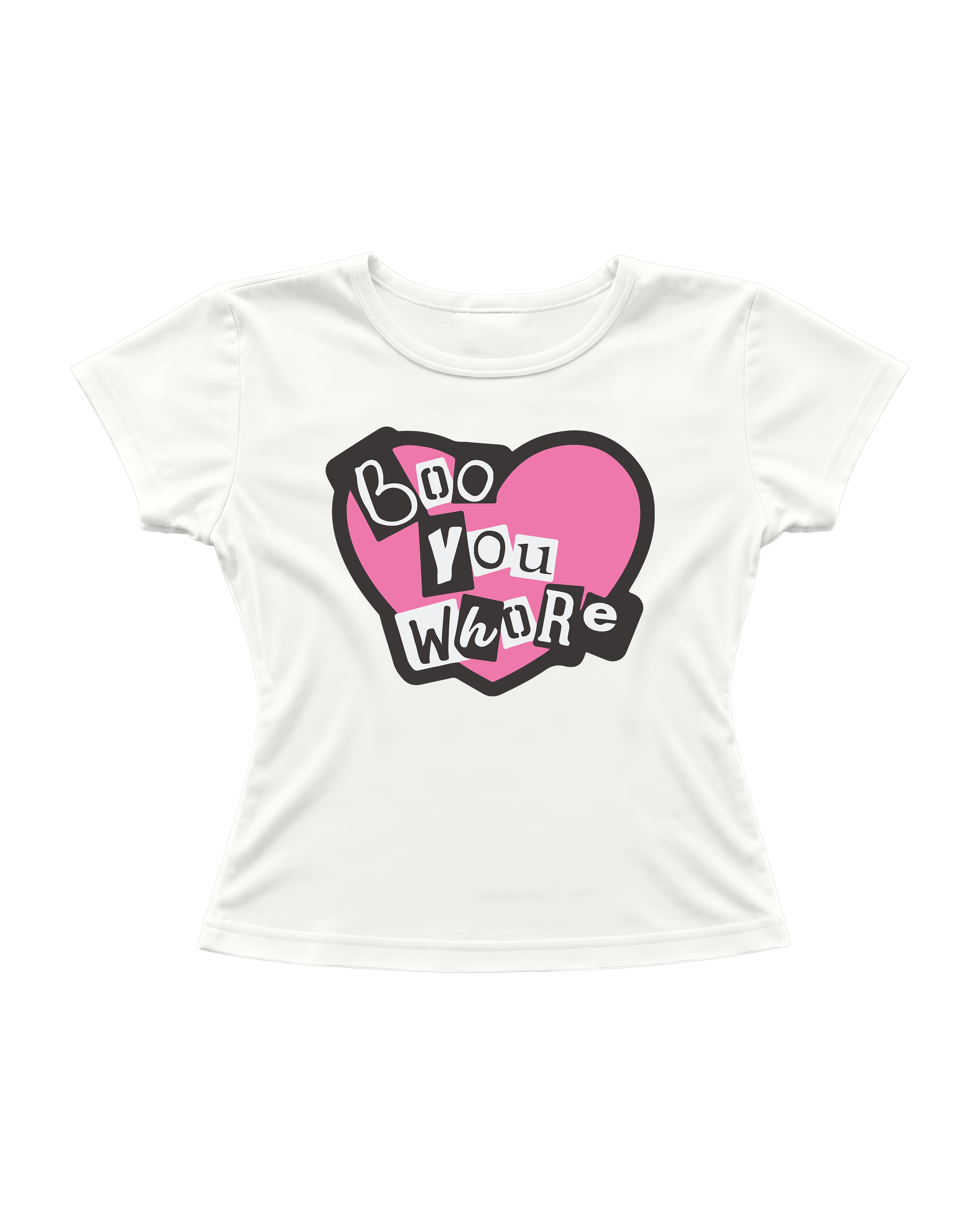 BOO YOU WHORE CROP TEE