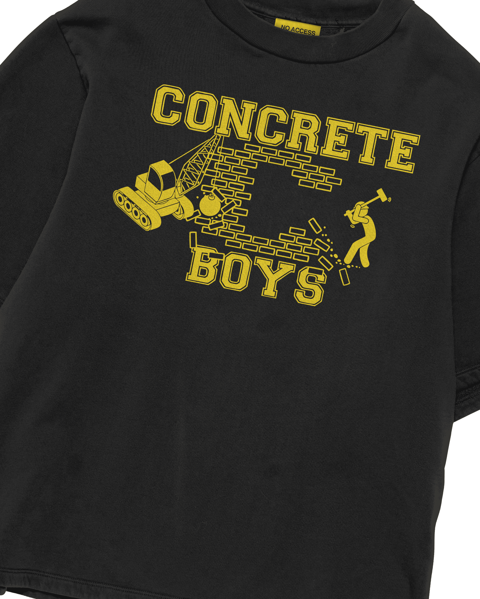 CONCRETE BOYS BLACK T-SHIRT – NO ACCESS CONCRETE BOYS BLACK T-SHIRT – NO ACCESS