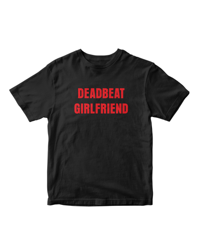 DEADBEAT GIRLFRIEND BLACK BABY TEE