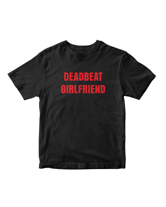 DEADBEAT GIRLFRIEND BLACK BABY TEE