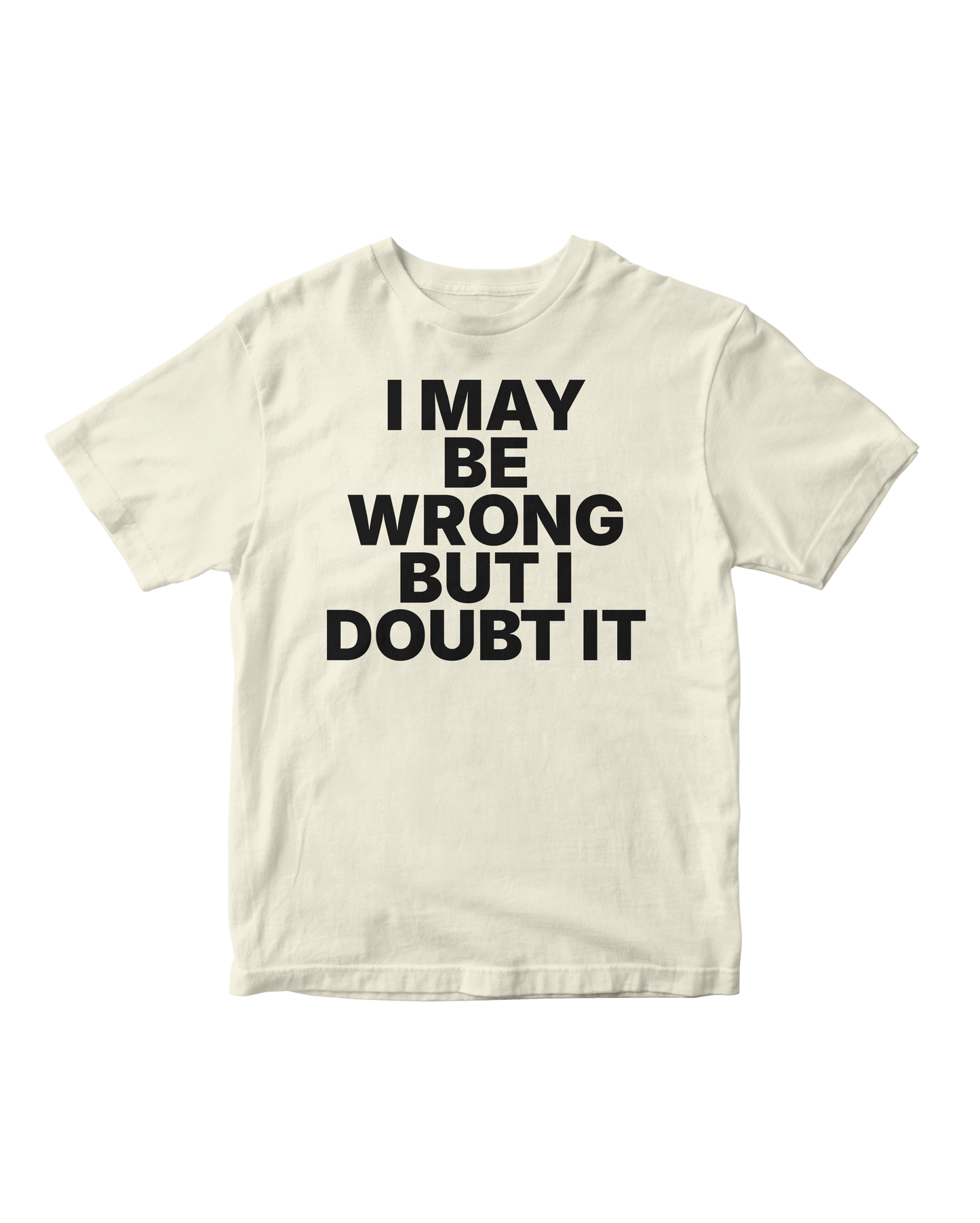 DOUBT IT OFF WHITE BABY TEE