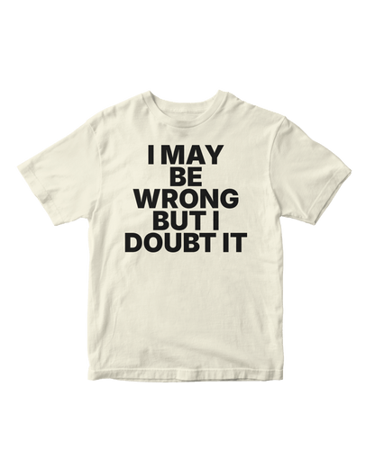 DOUBT IT OFF WHITE BABY TEE