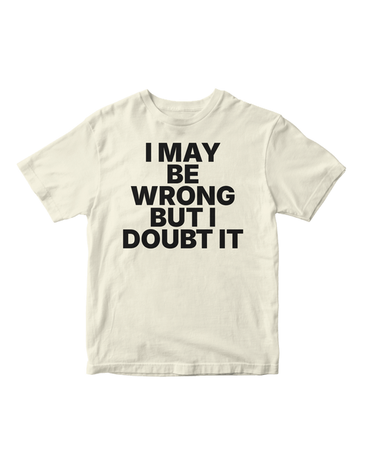 DOUBT IT OFF WHITE BABY TEE