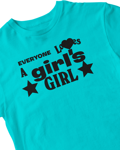 GIRL'S GIRL BLUE BABY TEE
