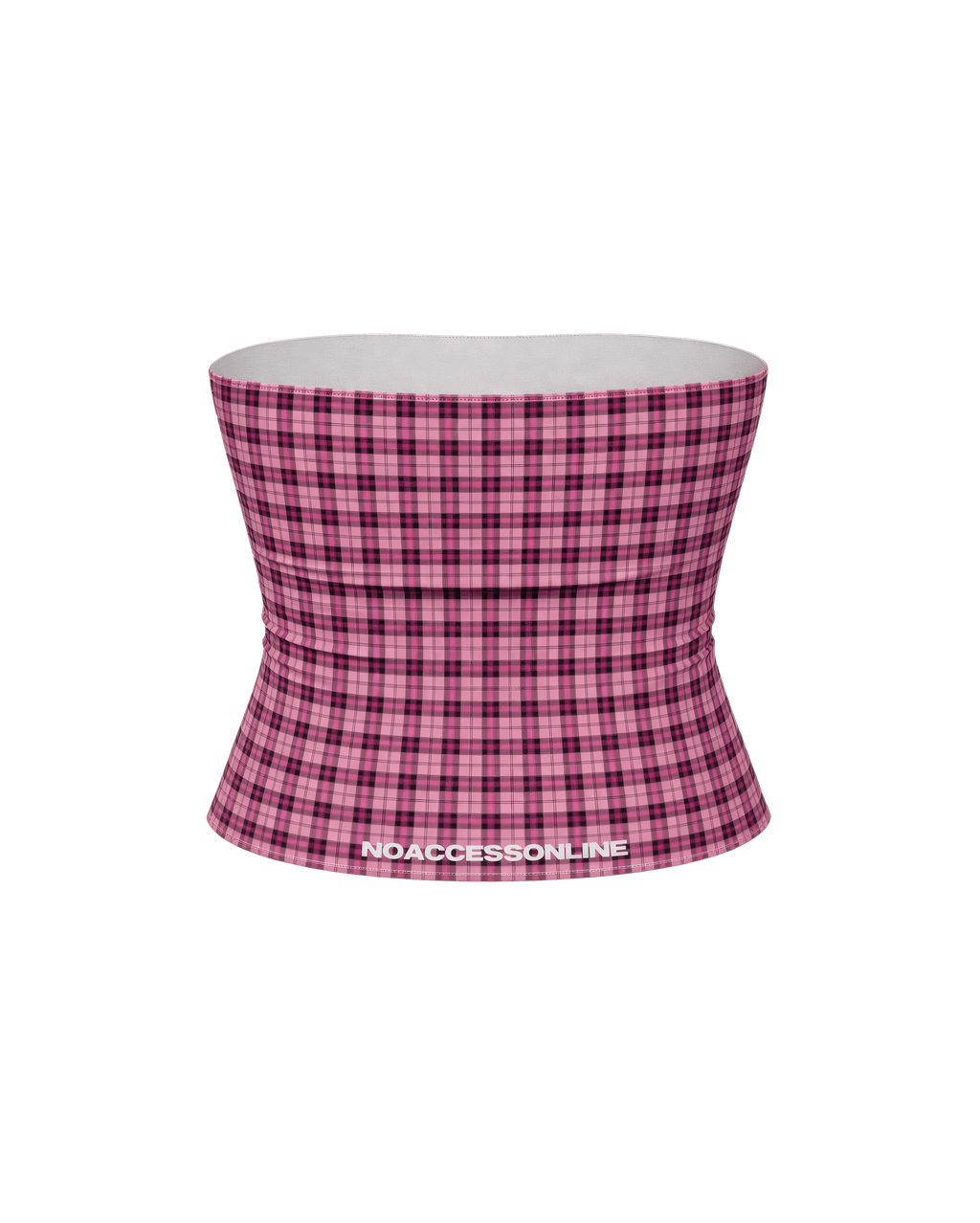 SIGNATURE PLAID TUBE TOP