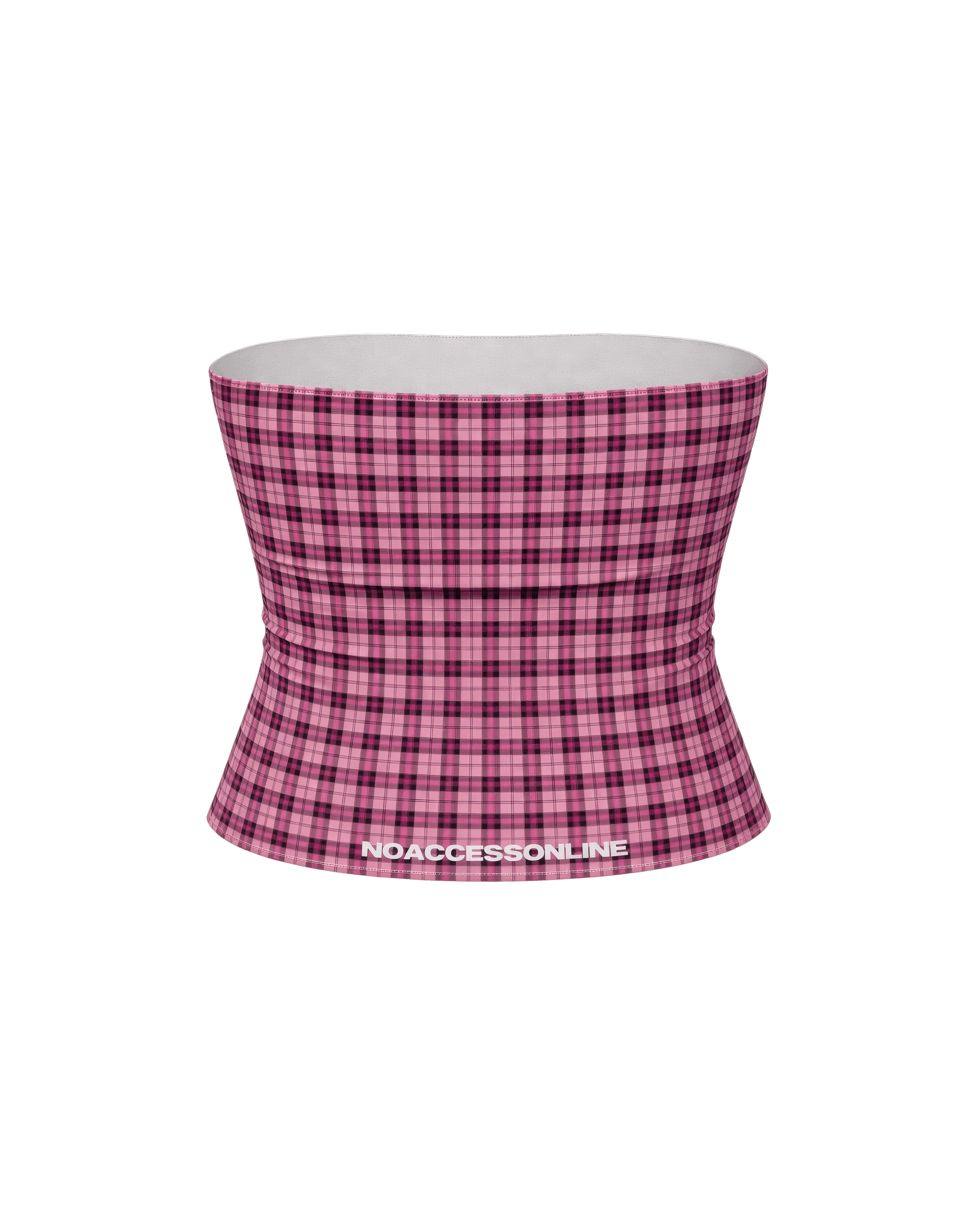 SIGNATURE PLAID TUBE TOP