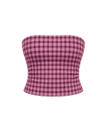 SIGNATURE PLAID TUBE TOP