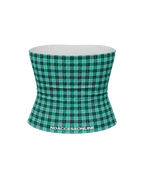 SIGNATURE PLAID TUBE TOP