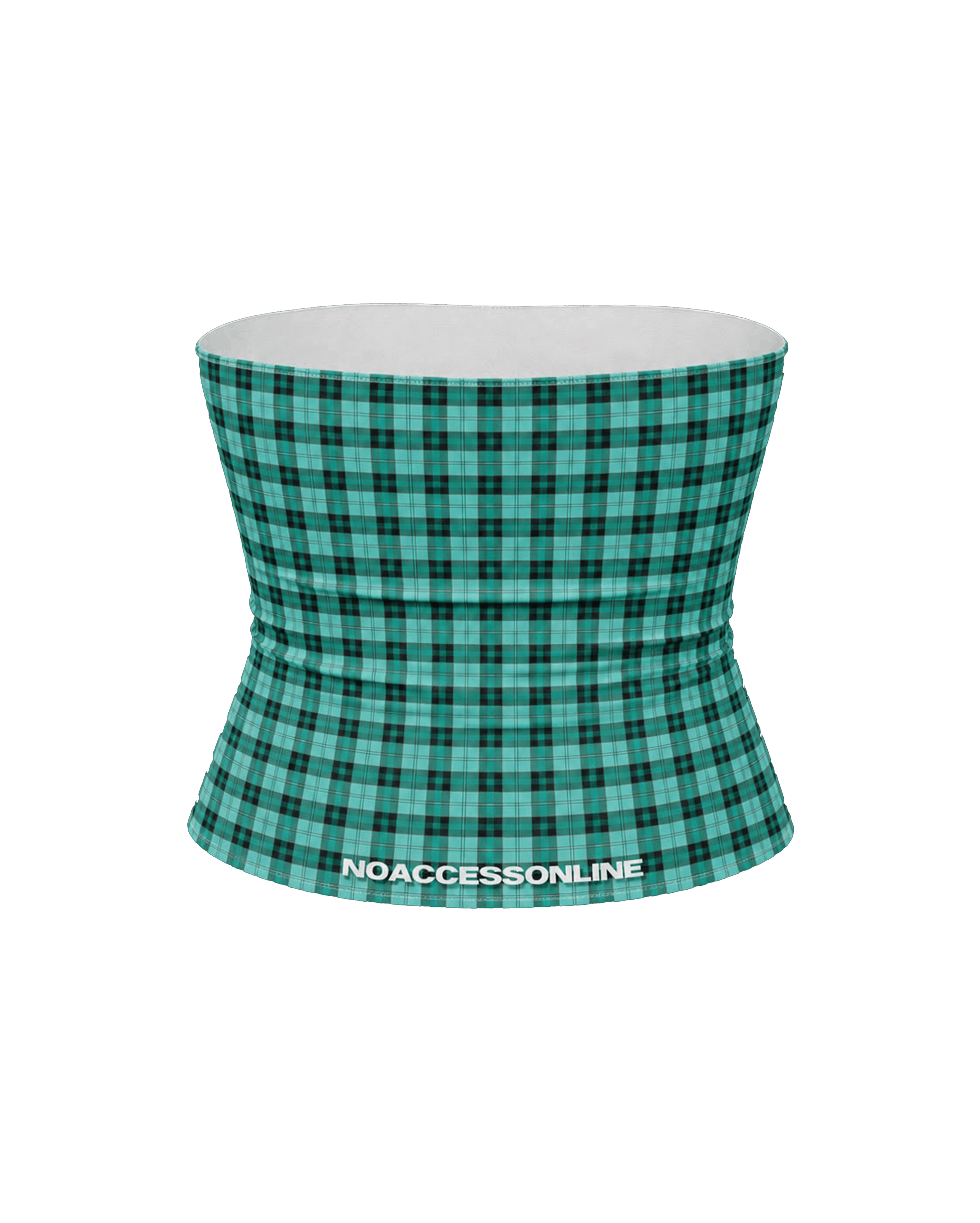 SIGNATURE PLAID TUBE TOP
