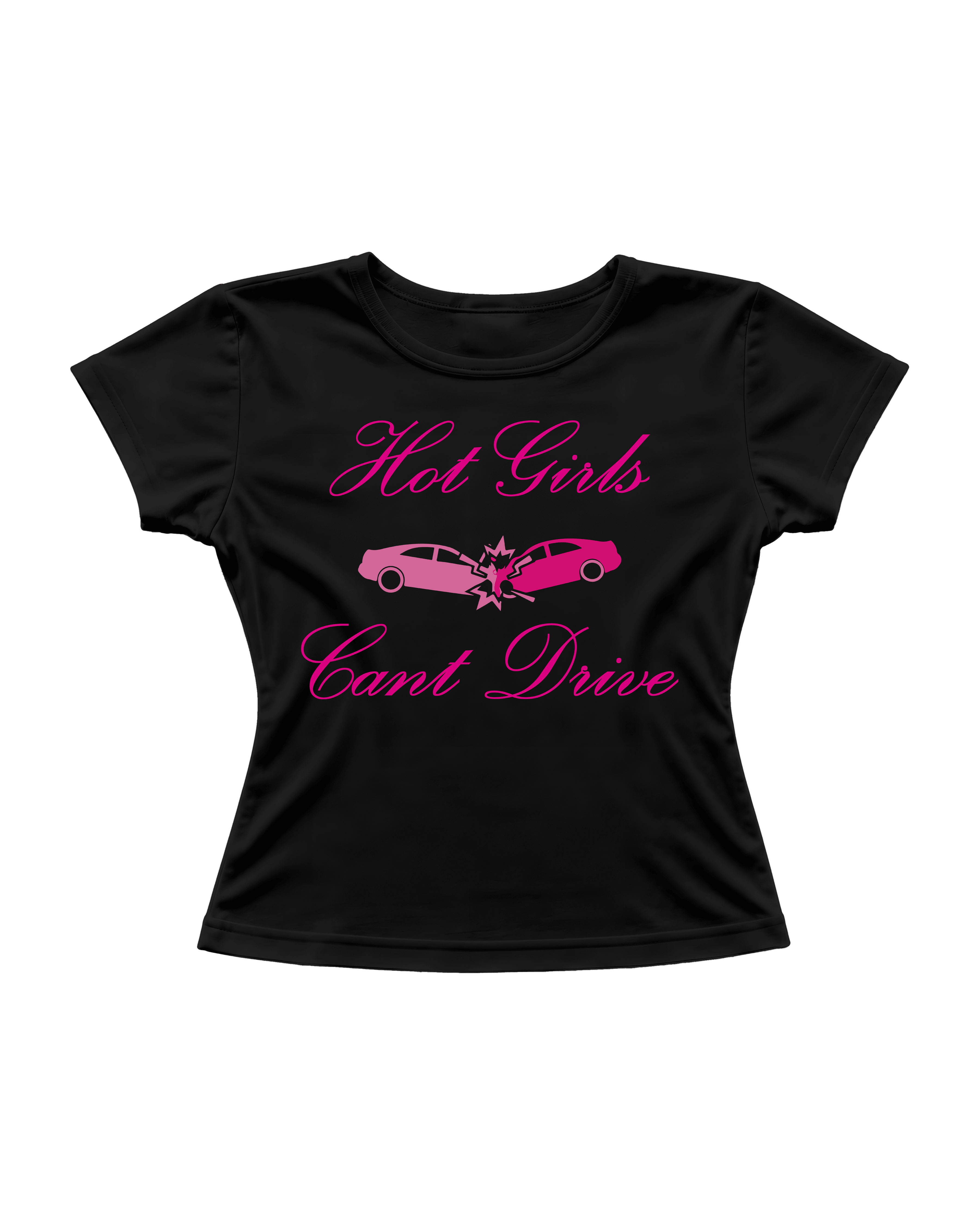 HOT GIRLS CAN’T DRIVE CROP TEE