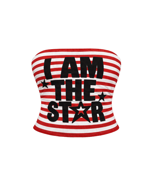 I’M THE STAR RED-WHITE TUBE TOP
