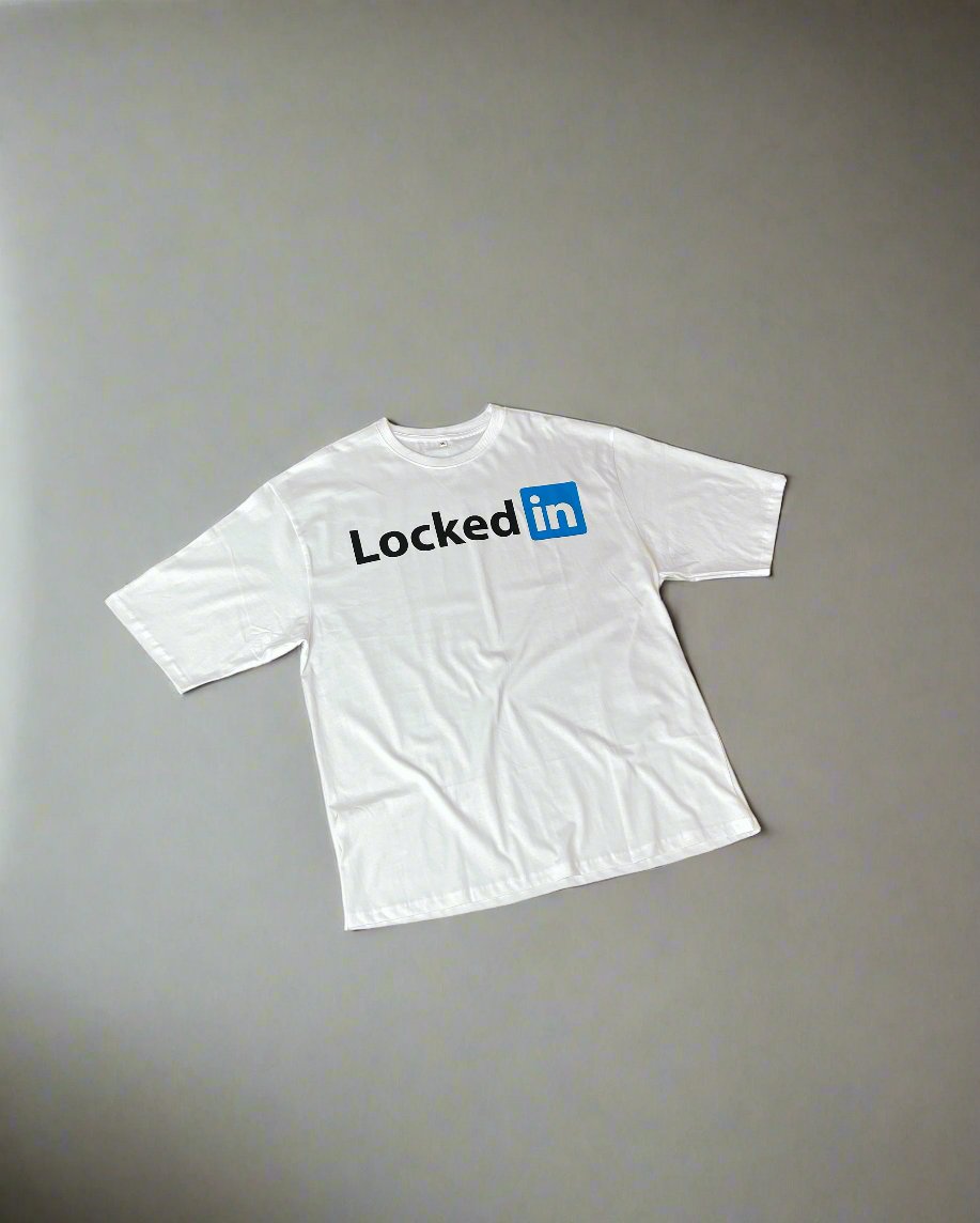 LOCKEDin WHITE T-SHIRT