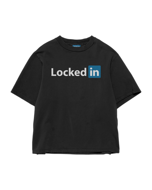 LOCKEDin BLACK T-SHIRT