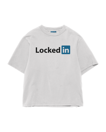 LOCKEDin WHITE T-SHIRT